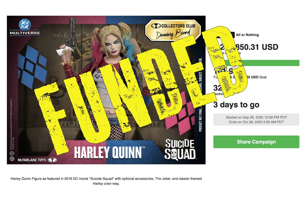 McFarlane Toys Harley Quinn Crowdfund Fully Funded Collector s Club mcfarlane-toys-harley-quinn-crowdfund-fully-funded-collector-s-club