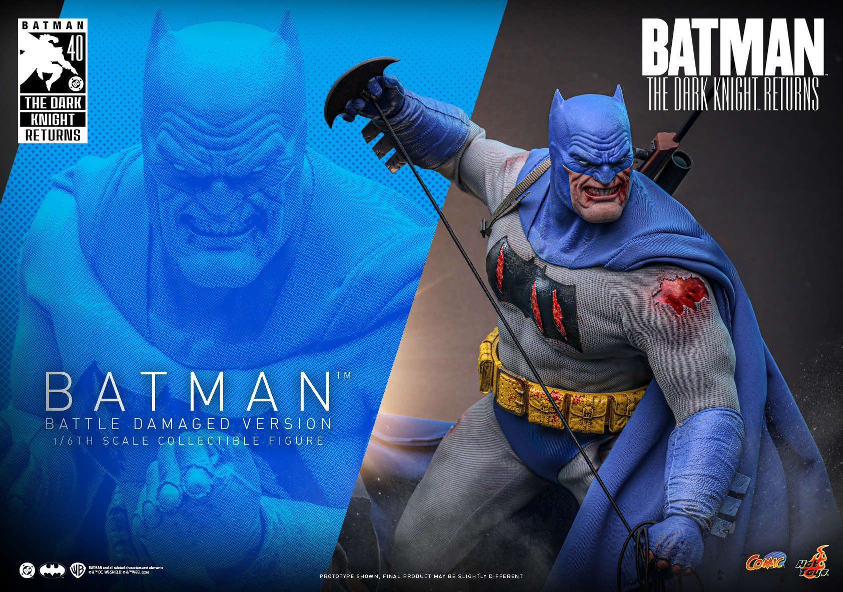 Hot Toys Battle Damaged Batman: A Brutal 40th Anniversary Tribute