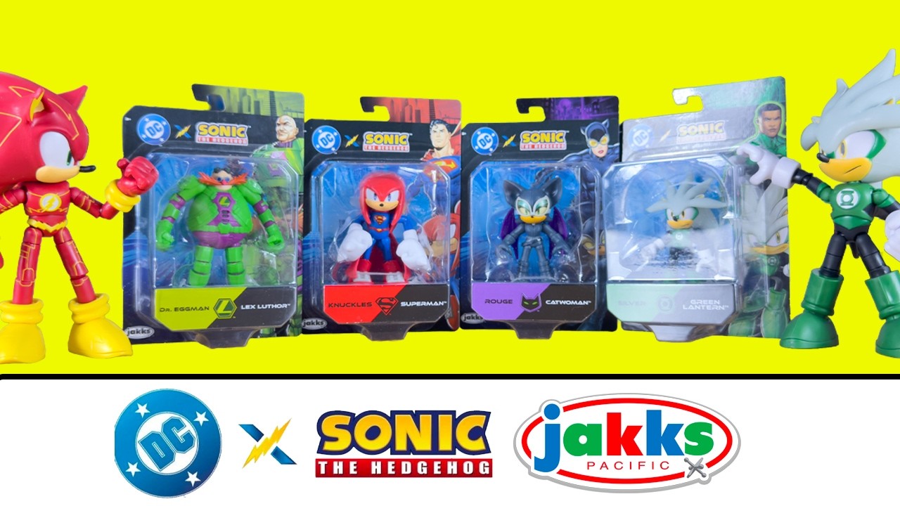 DC x Sonic the Hedgehog 2.5 Inch Scale Action Figures Unboxing & Review
