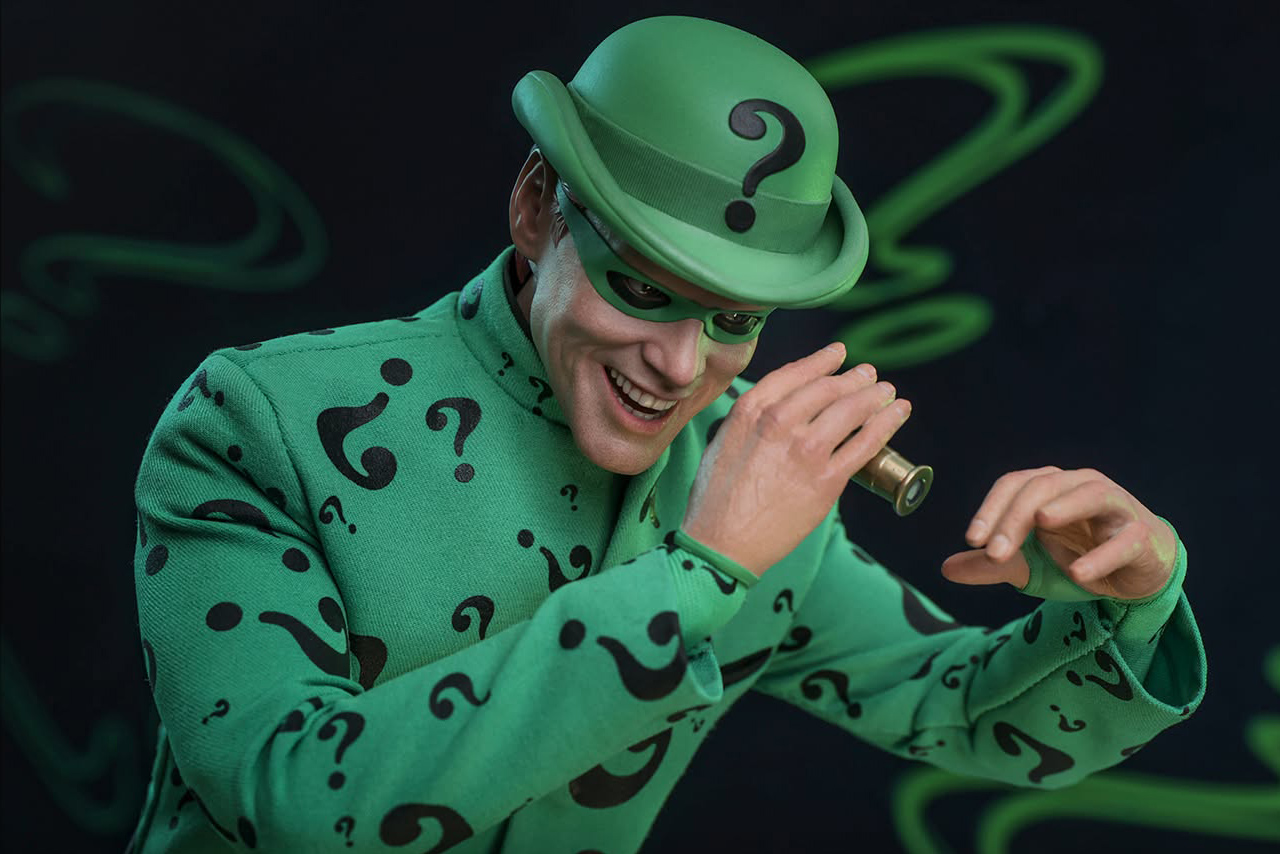Hot Toys Unveils 1/6 Scale Batman Forever Riddler Figure: Jim Carrey’s Edward Nygma Gets the Ultimate Collectible
